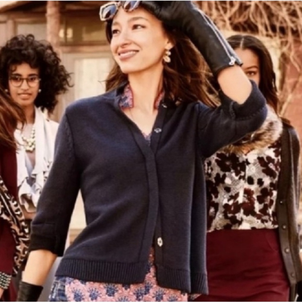 CAbi #3523 Pursuit Blue Cardigan Sweater